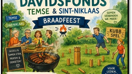 ONTMOETING EN  BRAADFEEST VOOR DAVIDSFONDSLEDEN &  SYMPATHISANTEN VAN SINT-NIKLAAS EN TEMSE
